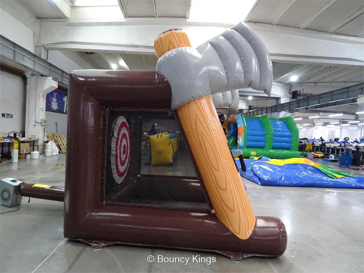 Inflatable Axe Throwing Bouncy Castle Hire in Leicester, Nottingham